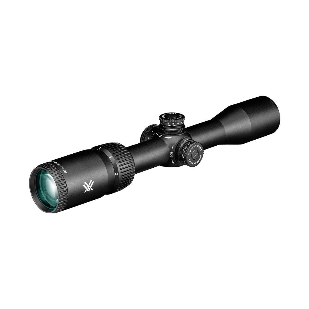 Lunette de visée Vortex Crossfire HD 2-7x32, réticule éclairé 2A BDC (MOA)