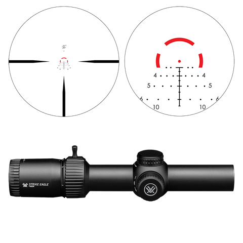 Vortex rifle scope strike eagle 1-8x24 sfp, ar-bdc3 (moa)