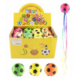 Jono jouets balle en caoutchouc ø6,3 cm avec ruban