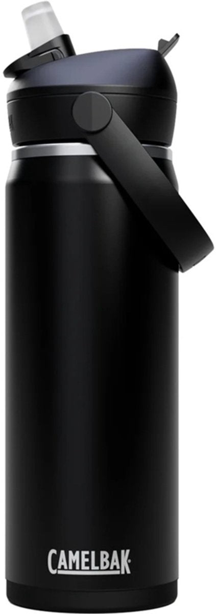 Gourde Camelbak Thrive Flip Straw - 600 ml - acier inoxydable - avec paille - bouteille d'eau isolante - noir