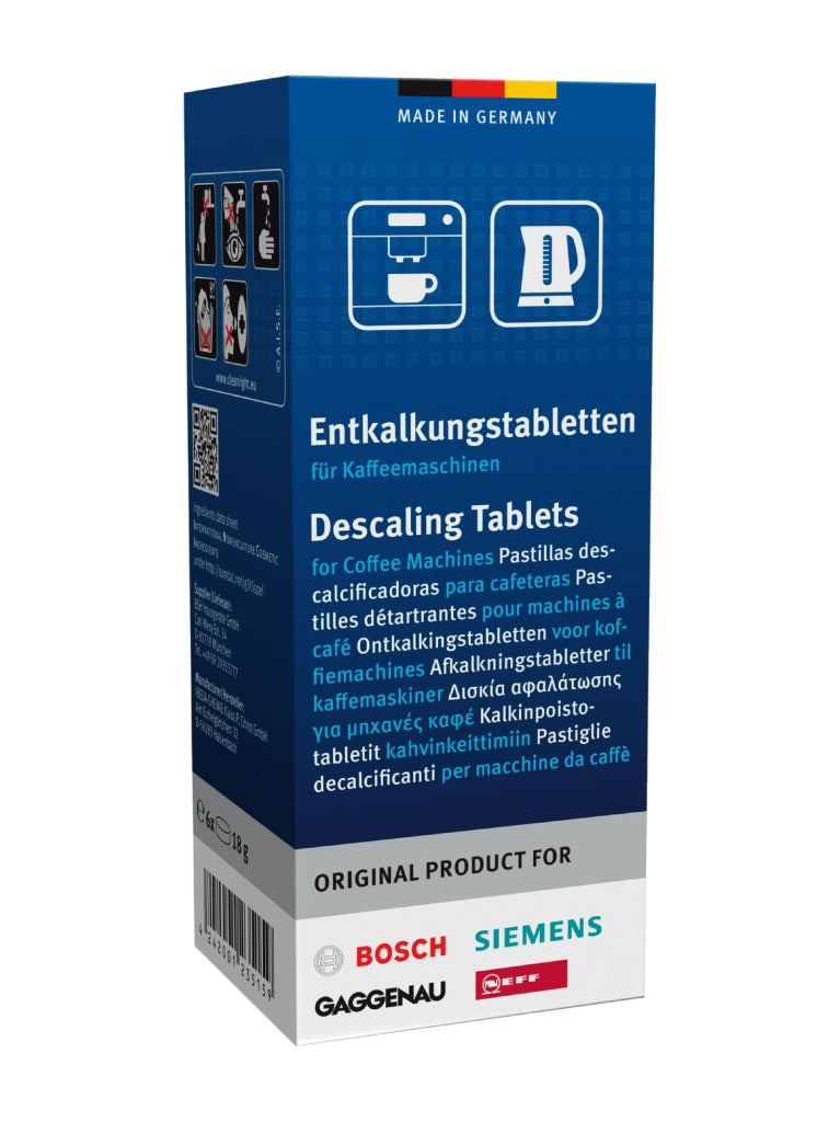 BOSCH 311864 DESKALKING TABLET COFFEE MAKER 6 PCS