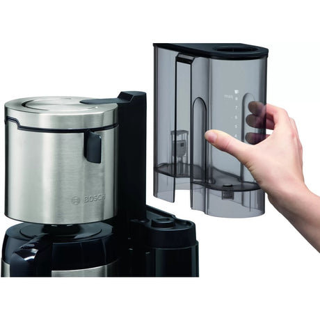 Bosch tka8a683 cafetière styline + thermos acier inoxydable noir