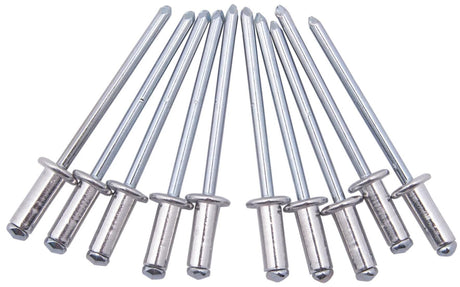 Rivet aveugle Dresselhaus rivets aveugles 4,0 x 10,0 mm acier aluminium, tête plate