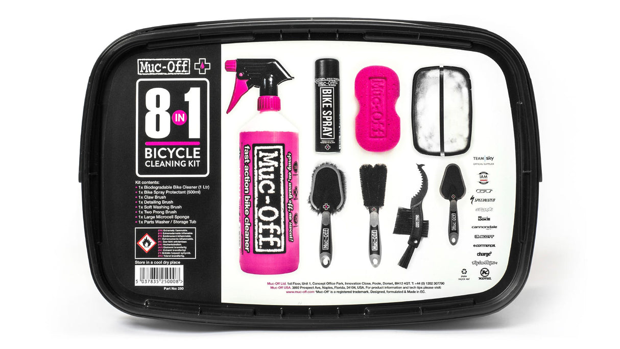 Kit de nettoyage vélo 8 en 1 Muc-off