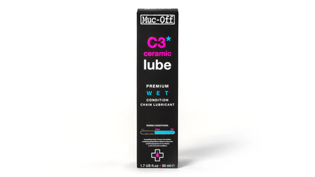 Lubrifiant humide en céramique Muc-off Muc Off C3 Lubrifiant pour chaîne en bouteille de 50 ml pour conditions humides