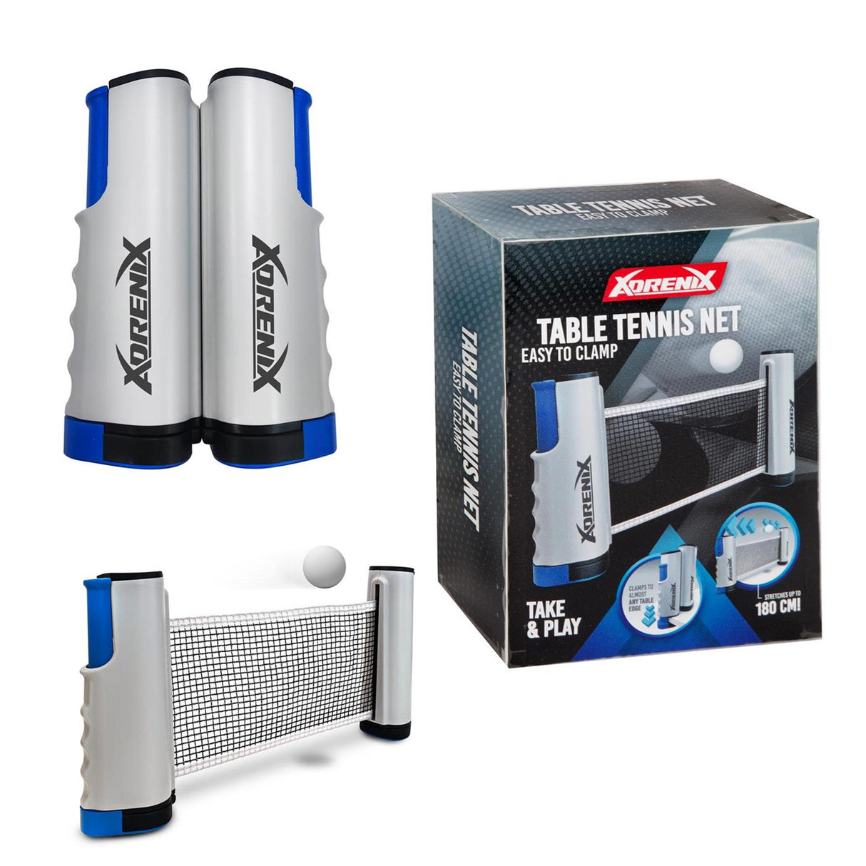 Toi-toys toitoys filet de tennis de table adrenix compact s'adapte à toutes les tables