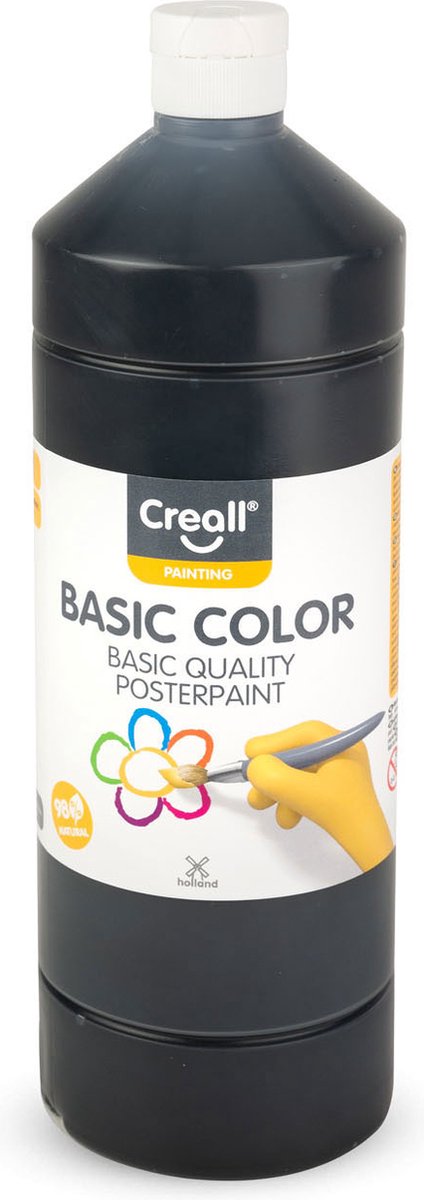Peinture scolaire Creall noire, 1 litre