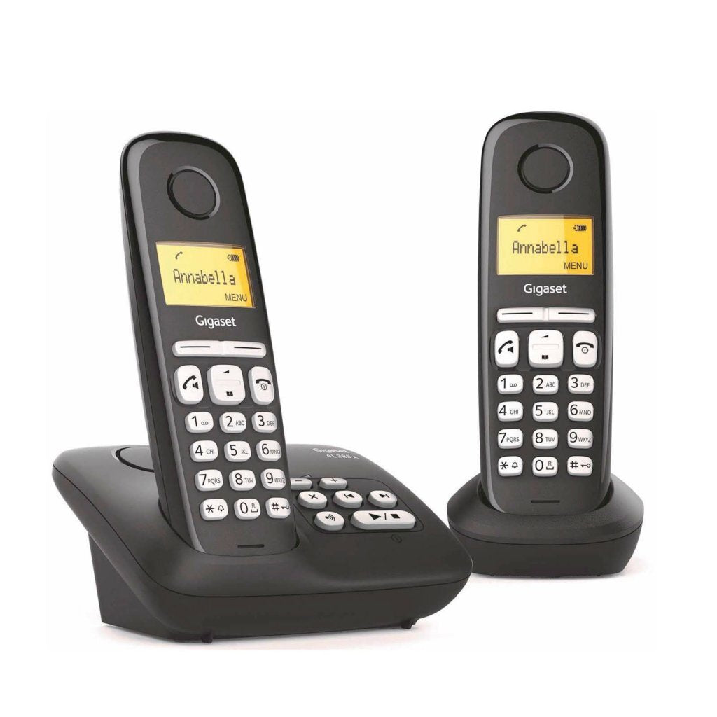 Gigaset AL385A DUO Phone + Answering machine Black