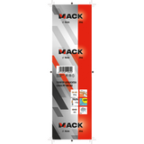 Mack 1014995 - pp gevlochten wit blauw streng4mm 20m | 5 stuks