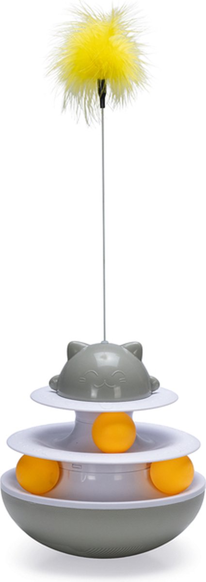 Beeztees sapi - kattenspeelgoed - interactief - plastic - 19x19x48 cm
