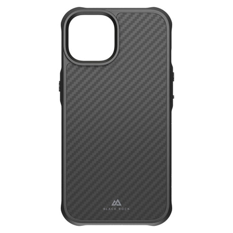 Coque en carbone robuste Black Rock pour Apple iPhone 14 noir