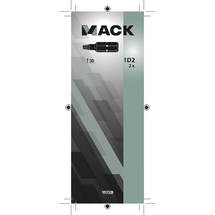 Mack 1017328 - torx schroefbit staal onbehandeld 2 st t 30 | 10 stuks