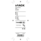 Mack 1017331 - schroef met kopboring staal verz. 12 st 4,5 x 35 mm | 10 stuks