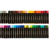 Pastels à l'huile Creativ company, l: 7 cm, épaisseur 11 mm, différentes couleurs, 48 pièces 1 boîte