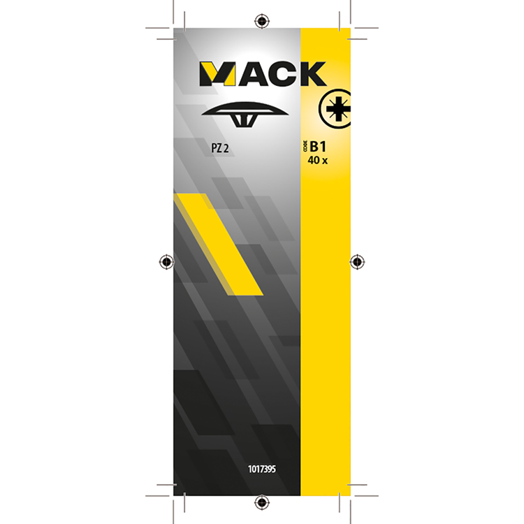 Mack 1017395 - afdekkapje vr pz schr.kunst. beige 40 st pz 2 | 10 stuks