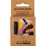 Creativ company support pastel à l'huile, l: 6,2 cm, d 1 cm, noir, 3 pièces 1 pièce
