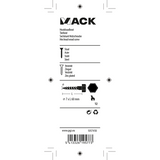 Mack 1017410 - houtdraadbout staal verzinkt 8 st 7 x 60 mm | 5 stuks
