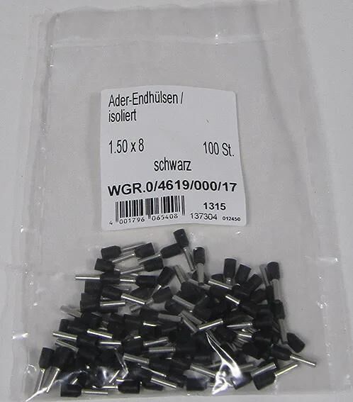 Embout de fil isolé pour virole Dresselhaus 1,5 mm