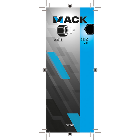 Mack 1017682 - zeskant moer staal verzinkt 2 st m 18 | 10 stuks