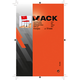Mack 1047720 - opsteekdop rubber zwart ø 19 mm 4 st pcs | 6 stuks