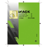 Mack 1047629 - deurstop rubber + schroef grijs 30 x 25 mm 2 st pcs | 6 stuks