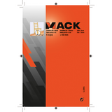 Mack 1048775 - versterkte vilt + schroef bruin ø 60 mm 4 st pcs | 6 stuks