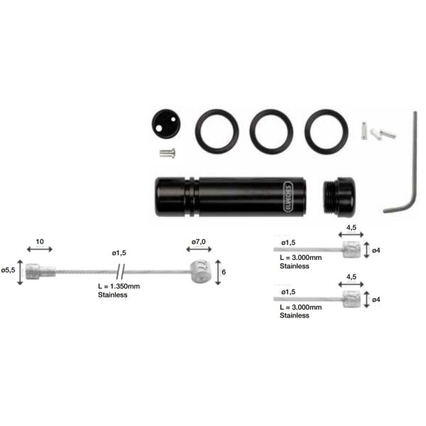 Splitter de câble universel Définit Elvedes avec fonction ABS en option (sur carte)