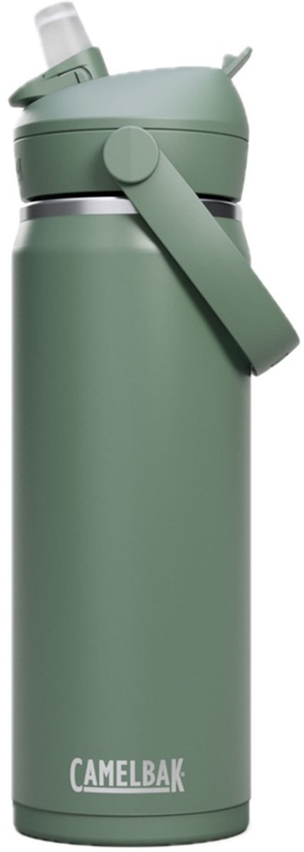 Gourde Camelbak Thrive Flip Straw - 600 ml - acier inoxydable - avec paille - bouteille d'eau isolante - vert