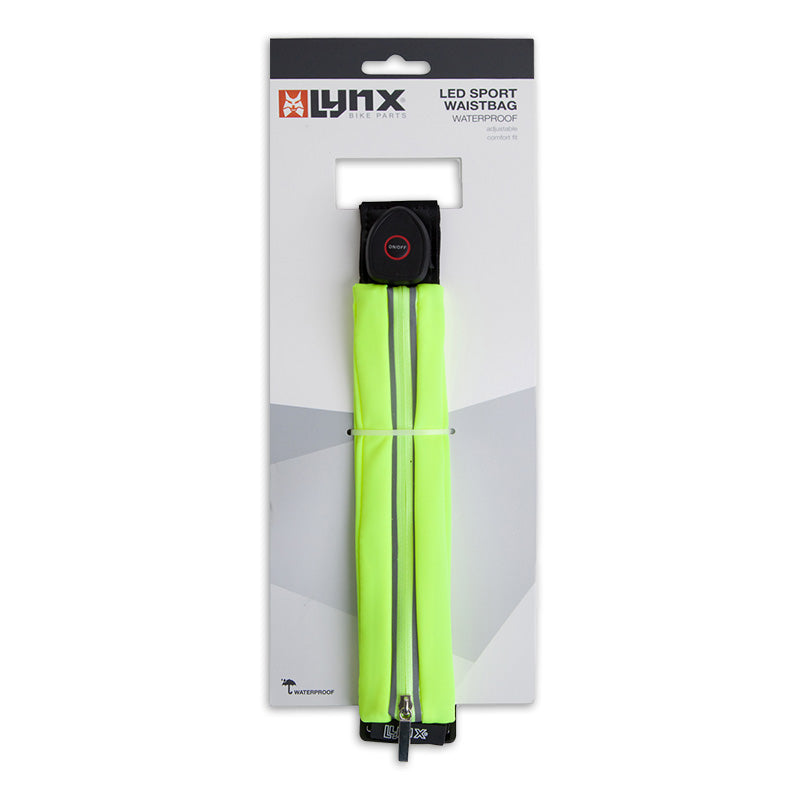 Lynx sac banane réfléchissant LED ceinture de course USB