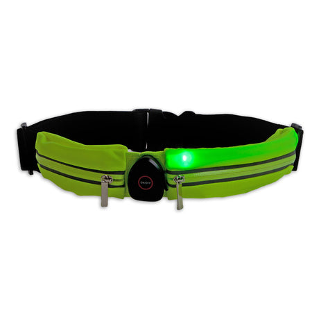 Ceinture de course pour sac banane LED réfléchissant Lynx (double) USB