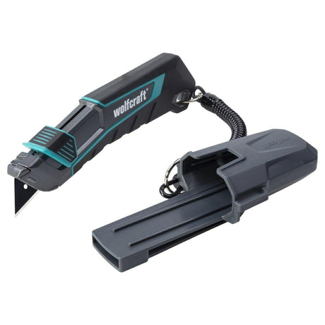 Wolfcraft - couteau trapèze - sécurité pro avec manche - 4292000