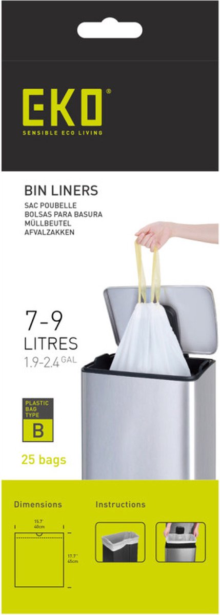Sac poubelle Eko type b 7-9 litres