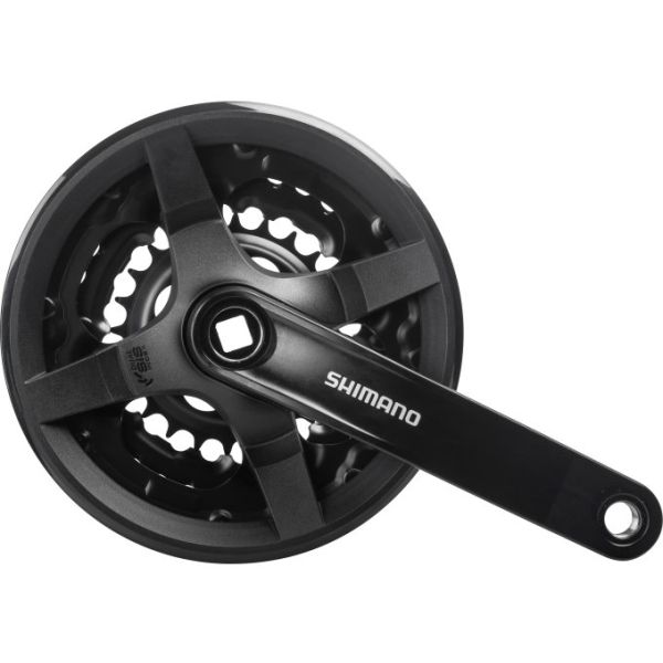 Pédalier Shimano 6 7 Tournoy 8 vitesses fc-ty301 avec manivelle 150 mm 42 x 34 x 24 dents - noir