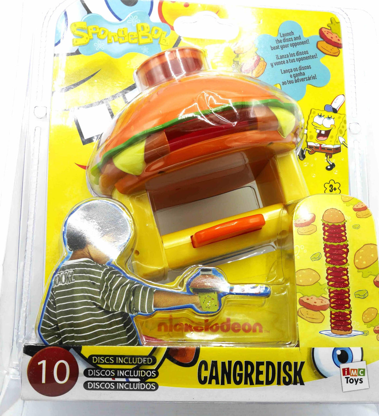 Jeu de tir à disque pour hamburger Bob l'éponge
