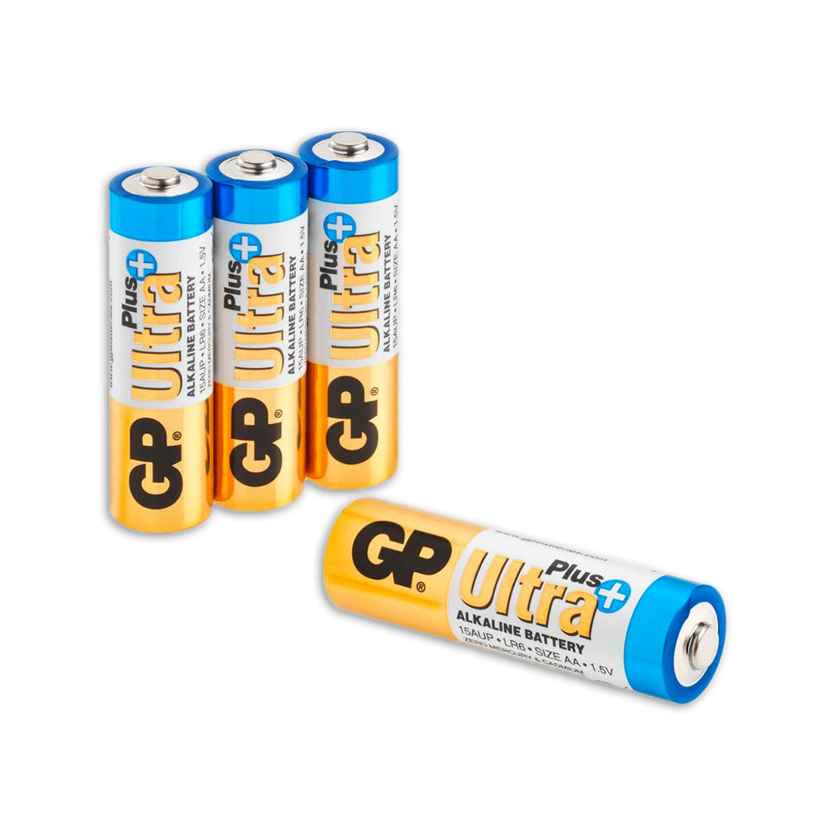 Piles alcalines AA GP ultra plus, paquet de 4