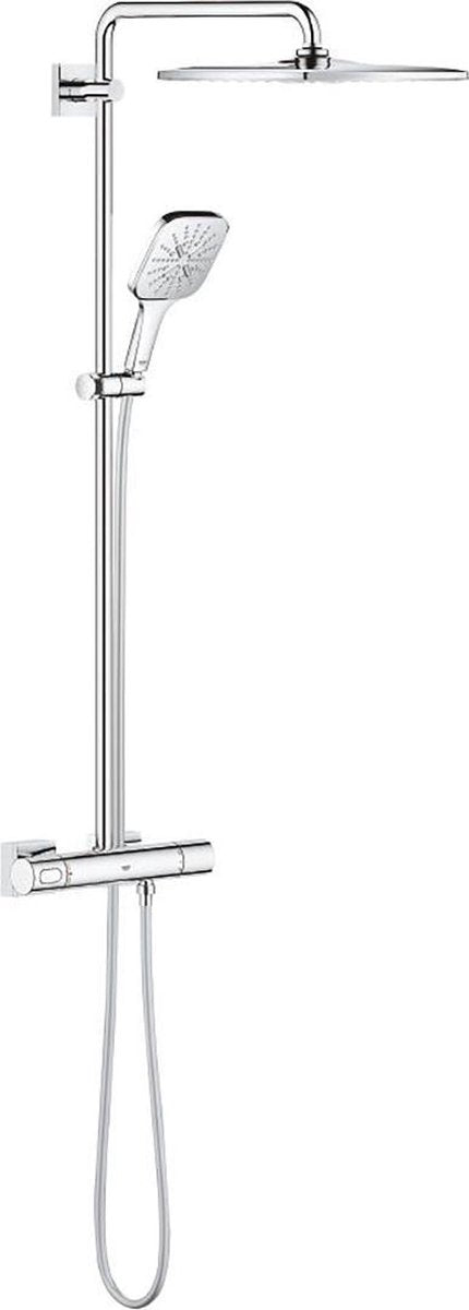 Grohe rainshower smartactive 310 douche à effet pluie mono cube - avec mitigeur thermostatique - chrome - 26652000