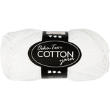 Fil de coton, blanc, 50gr, 170m