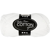 Fil de coton, blanc, 50gr, 170m