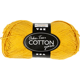 Fil de coton Creativ company, curry, 50gr, 170m
