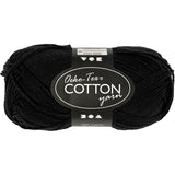 Fil de coton Creativ company, noir, 50gr, 170m