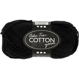 Fil de coton Creativ company, noir, 50gr, 170m