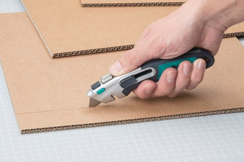 Couteaux trapézoïdaux professionnels Wolfcraft | 0,65 x 52 mm | 100 pièces - 4314000