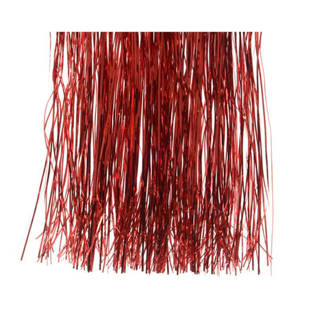 Decoris lametta Noël rouge h40cm l50cm
