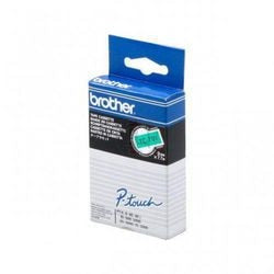 Ruban d'étiquetage brother TC791 noir sur vert