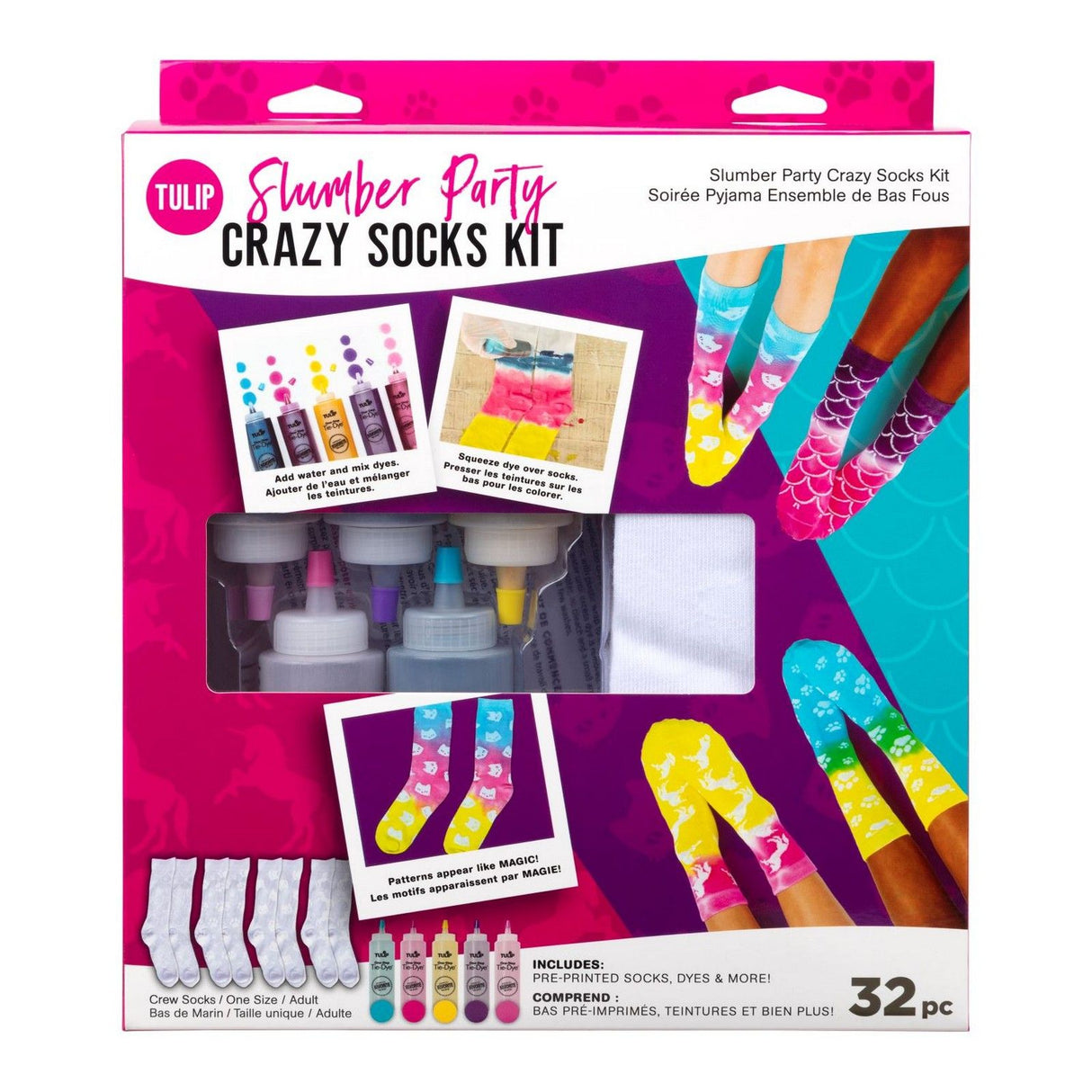 Tulip • kit de chaussettes folles tie-dye