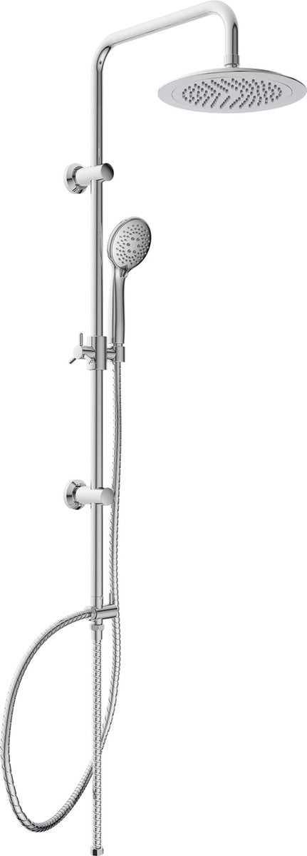 Set de douche de tête Eisl à visser ou à coller chromé