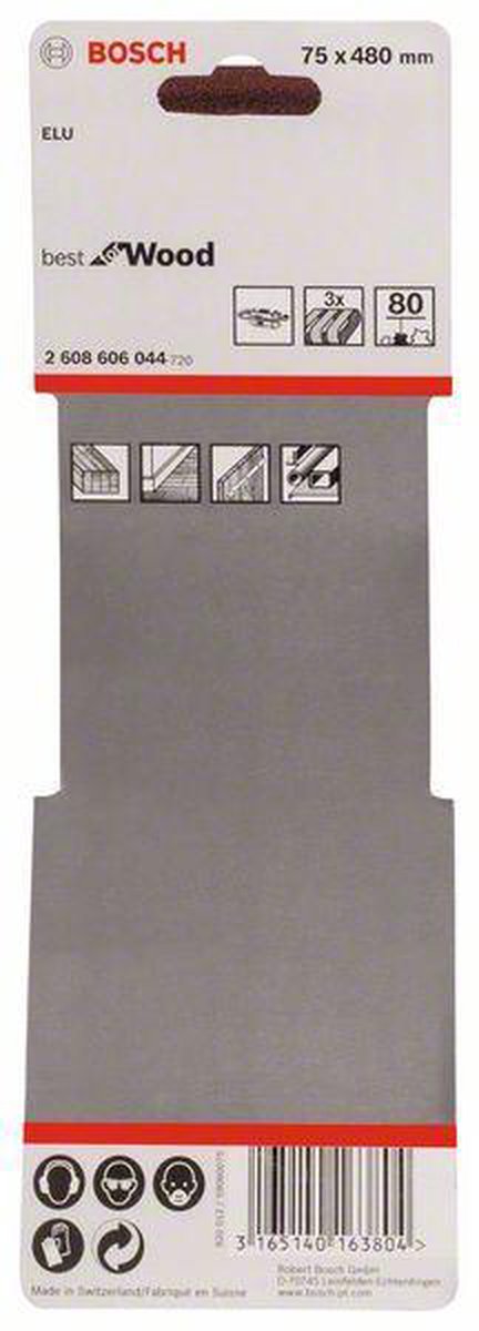 Bosch 3 pneus 75x480 meilleur bois+peinture, 80