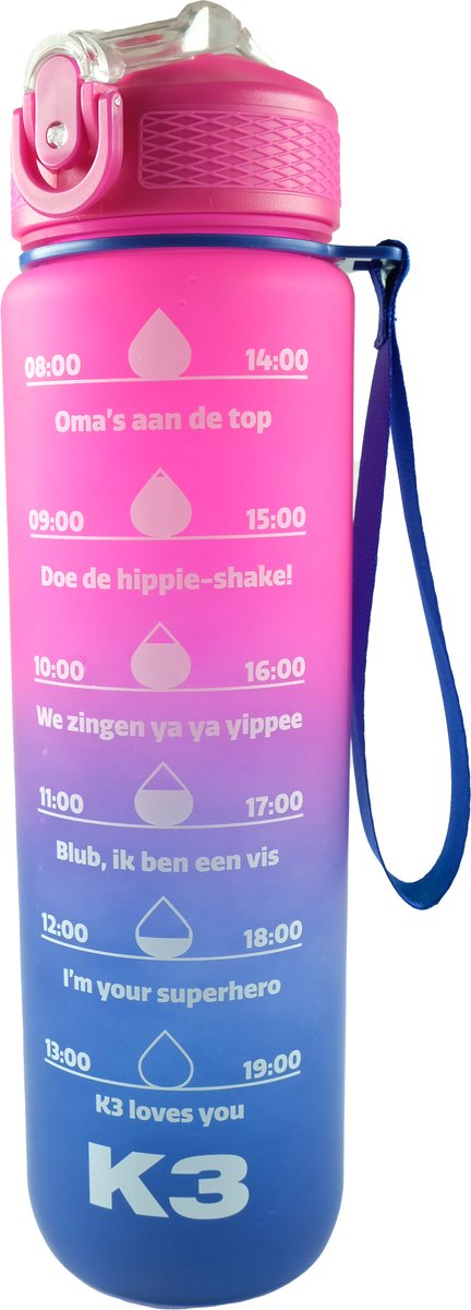 Gourde de motivation Studio 100 k3 1l