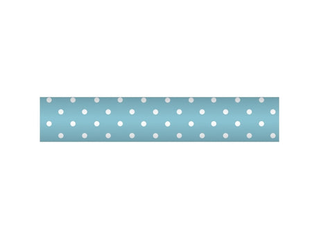 Papier damassé Wicotex 1,18x10m turquoise + pois