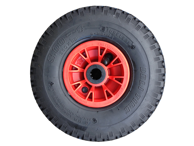 Roue de diable Fort 300 4260x85 jante 2 plis rouge